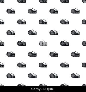 Speaker radio pattern seamless vector repeat geometric for any web design Stock Vector