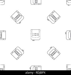 Electric counter icon. Outline illustration of electric counter vector icon for web design isolated on white background Stock Vector