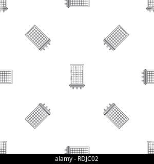 Solar battery icon. Outline illustration of solar battery vector icon for web design isolated on white background Stock Vector
