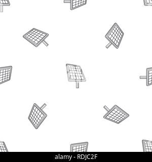 Solar panel icon. Outline illustration of solar panel vector icon for web design isolated on white background Stock Vector