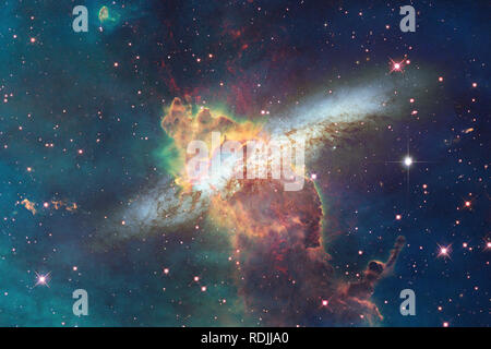 Awesome of deep space. Billions of galaxies in the universe. Elements of this image furnished by NASA Stock Photo