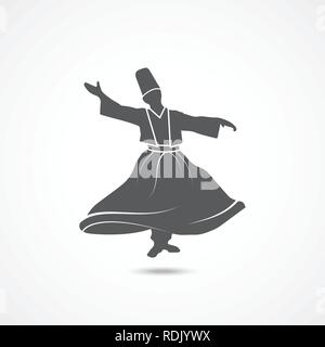 Dervish Dance Icon Stock Vector