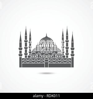Mosque in Istanbul Turkey Stock Vector