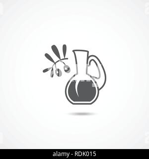 Olive oil icon Stock Vector