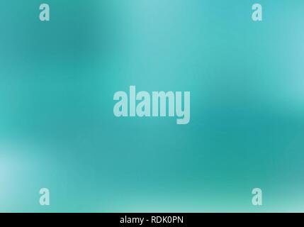 Abstract blurred gradient turquoise background. Deep water nature. Vector illustration Stock Vector