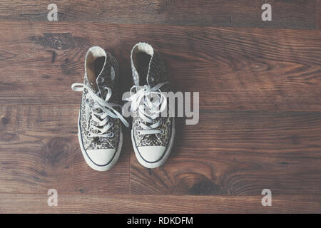 leopard print converse trainers