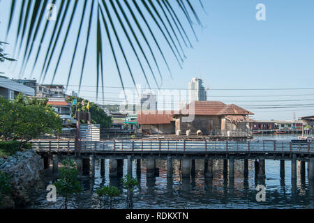 The Waterfront old Town of Si Racha in the Provinz Chonburi in Thailand.  Thailand, Bangsaen, November, 2018 Stock Photo