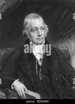 Sir Walter Scott, portrait by J. Graham, published 1832 Stock Photo