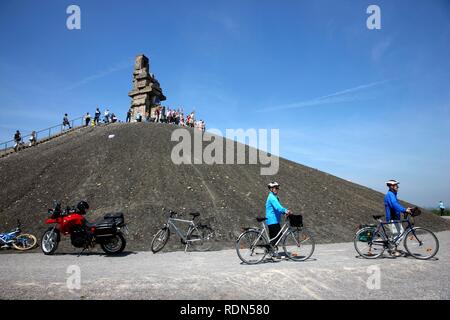 Top of the Halde Rheinelbe heap, work of art Himmelstreppe or Stairway to Heaven by artist Herman Prigann Stock Photo