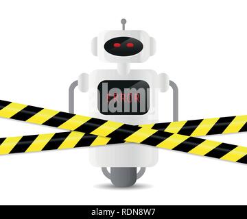 404 error page. Funny 404 error symbol with character of man