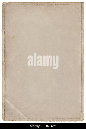 Old Photo Paper Background Cutout Stock Photo