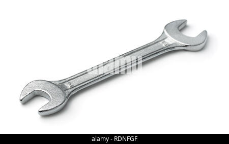 Double open end wrench isolated on white Stock Photo