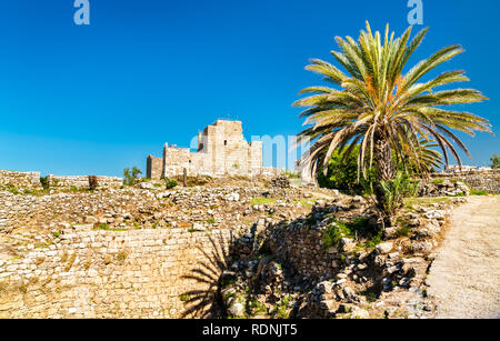 Crusader castle in Byblos, Lebanon Stock Photo