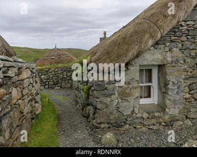Gearrannan Blackhouse Village, Lewis and Harris, Outer Hebrides, Scotland, United Kingdom Stock Photo