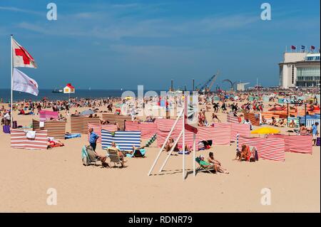 Ostend beach, Belgium, Europa Stock Photo