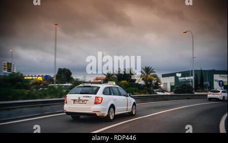 Taxi Of Palma De Mallorca Majorca Spain Balearic Islands Mediterranean Stock Photo Alamy