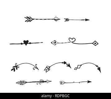 Tribal doodle hand drawn vector Stock Vector