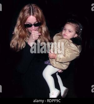 Madonna and daughter Lourdes Leon 1998 Photo By John Barrett/PHOTOlink /MediaPunch Stock Photo