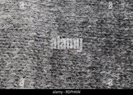 closeup of knitted gray wool texture, full frame Stock Photo