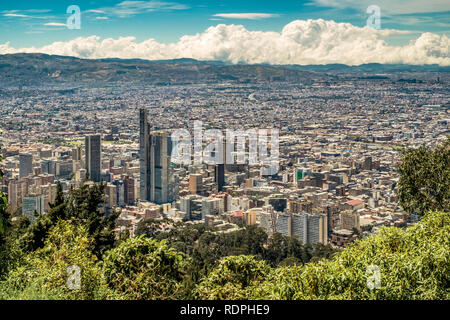 Skycrapers in Bogota city, Colombia. Stock Photo