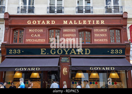 Trunk maker Goyard, Paris, France Stock Photo - Alamy