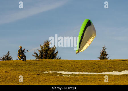 young man practicing with sports equipment Stock Photo