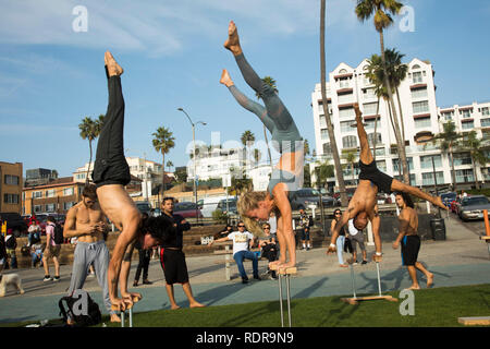 Gymnastics, Santa Monica, California, USA Stock Photo