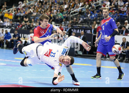 Germany. Berlin, Germany. 17th Jan 2019. IHF Handball Men's World Championship, Berlin, Germany.Ludovic Fabregas for France Credit: Mickael Chavet/Alamy Live News Stock Photo