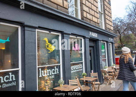 Exterior Of The Pantry Cafe And Restaurant In Stockbridge