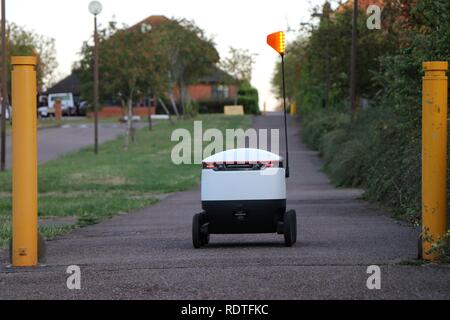 Delivery robot Stock Photo