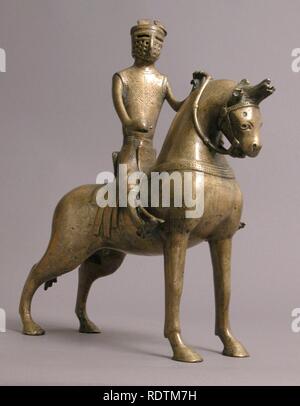 Aquamanile in the Form of a Mounted Knight Stock Photo
