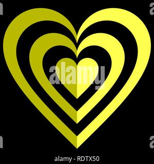 Target sign - yellow shades simple transparent, isolated - vector ...
