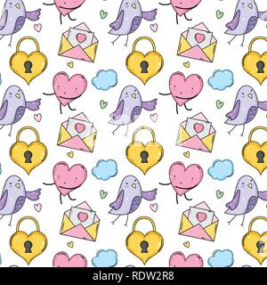 valentines day pattern background Stock Vector