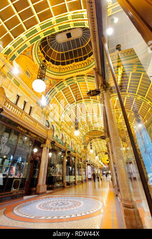 County Arcade is part of the Victoria Quarter Shopping Complex in Leeds. Stock Photo