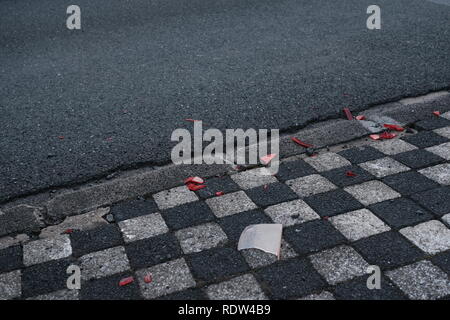 Pavement Part of Race Tracks Roads Stock Photo