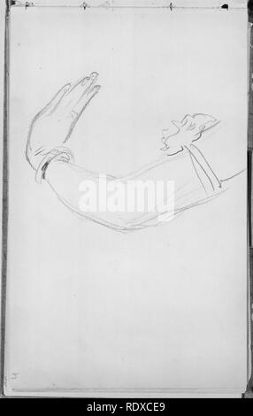 Arm of a Javanese Dancer (from Sketchbook of Javanese Dancers) Stock Photo