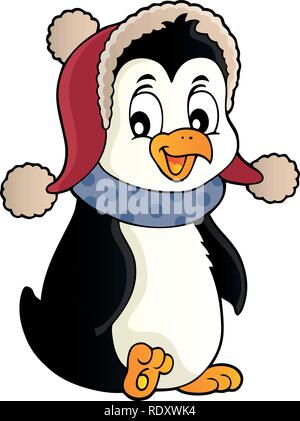 Stylized penguin topic image 3 - eps10 vector illustration. Stock Vector