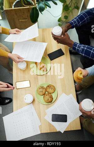 Having coffee during work Stock Photo