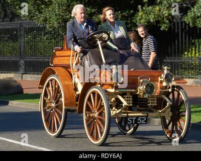 Arrol Johnston dog cart. Stock Photo