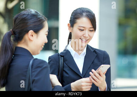 Young Japanese businesspeople Stock Photo
