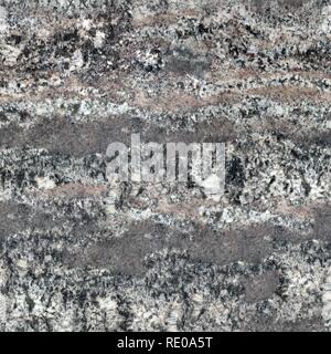 A natural pattern of a granite stone surface. Seamless square background, tile ready. Stock Photo