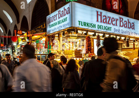 Turkish delight shop, Spice Market, Istanbul, Turkey Stock Photo