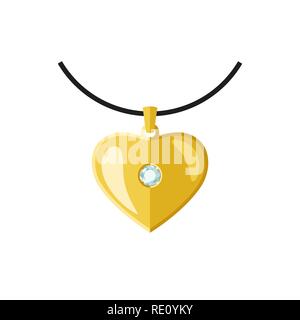 Golden pendant Stock Vector