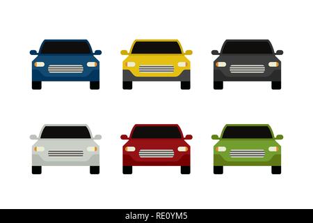 Car front view Stock Vector