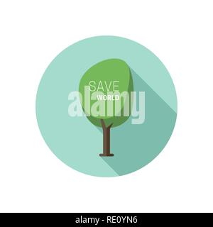 Green tree icon. Stock Vector