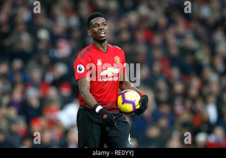 Old Trafford, Manchester, UK - January 20, 2019: Portrait view of the ...