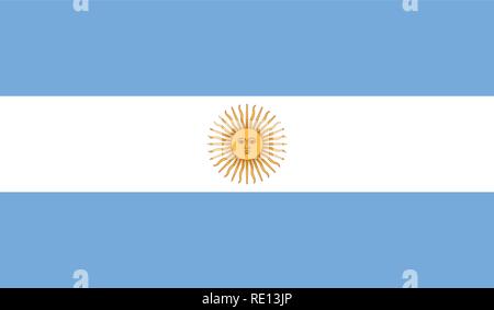 Vector Illustration of Argentina Flag Stock Vector
