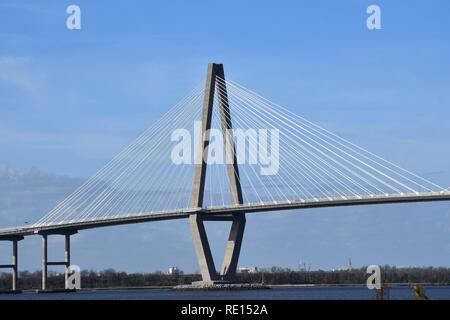 The Arthur Ravenel Jr. Bridge in Charleston South Carolina Stock Photo