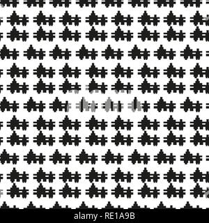 Seamless woven stripes lattice pattern. Modern stylish texture. Repeating abstract background with interlacing lines. Simple monochrome grid Stock Vector