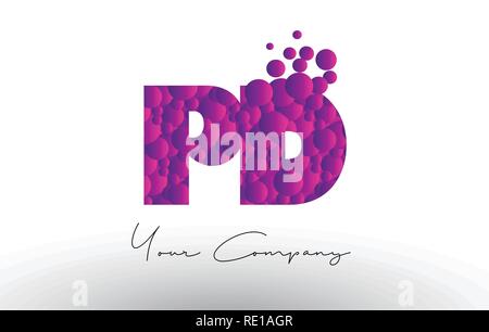 pd letter p and d purple logo vector Stock Vector Image & Art - Alamy